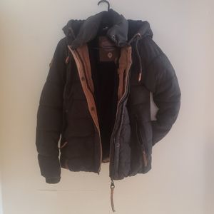Naketano Winter Coat in Black